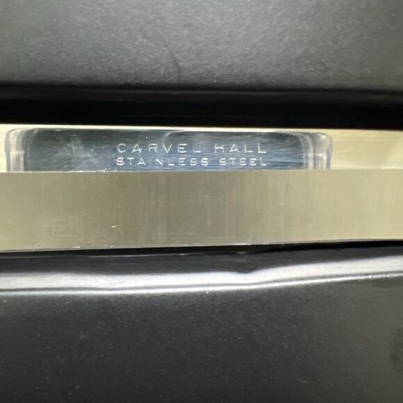 VTG Carvel-Hall 2pc Chrome Stainless Steel Meat Carving Knife& Fork Utensil Set - Picture 4 of 15